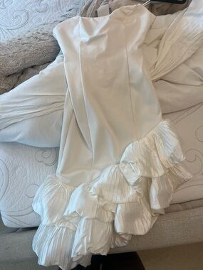 Anthropologie Strapless Asymmetrical Dress